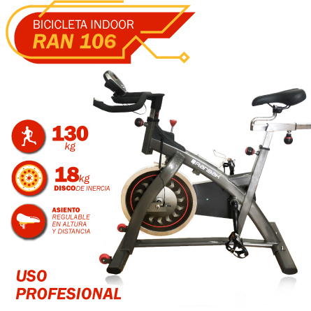 Bicicleta Spinning Indoor Ranbak 106 18kg