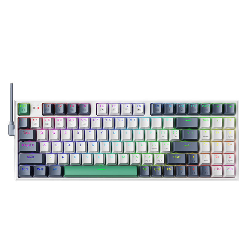 Teclado Gamer Mecánico Machenike K500 RGB Switch Rojo